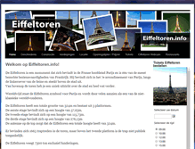 Tablet Screenshot of eiffeltoren.info